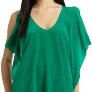 Yigal Azrouel Cut 25 Womens Flutter Sleeve Blouse